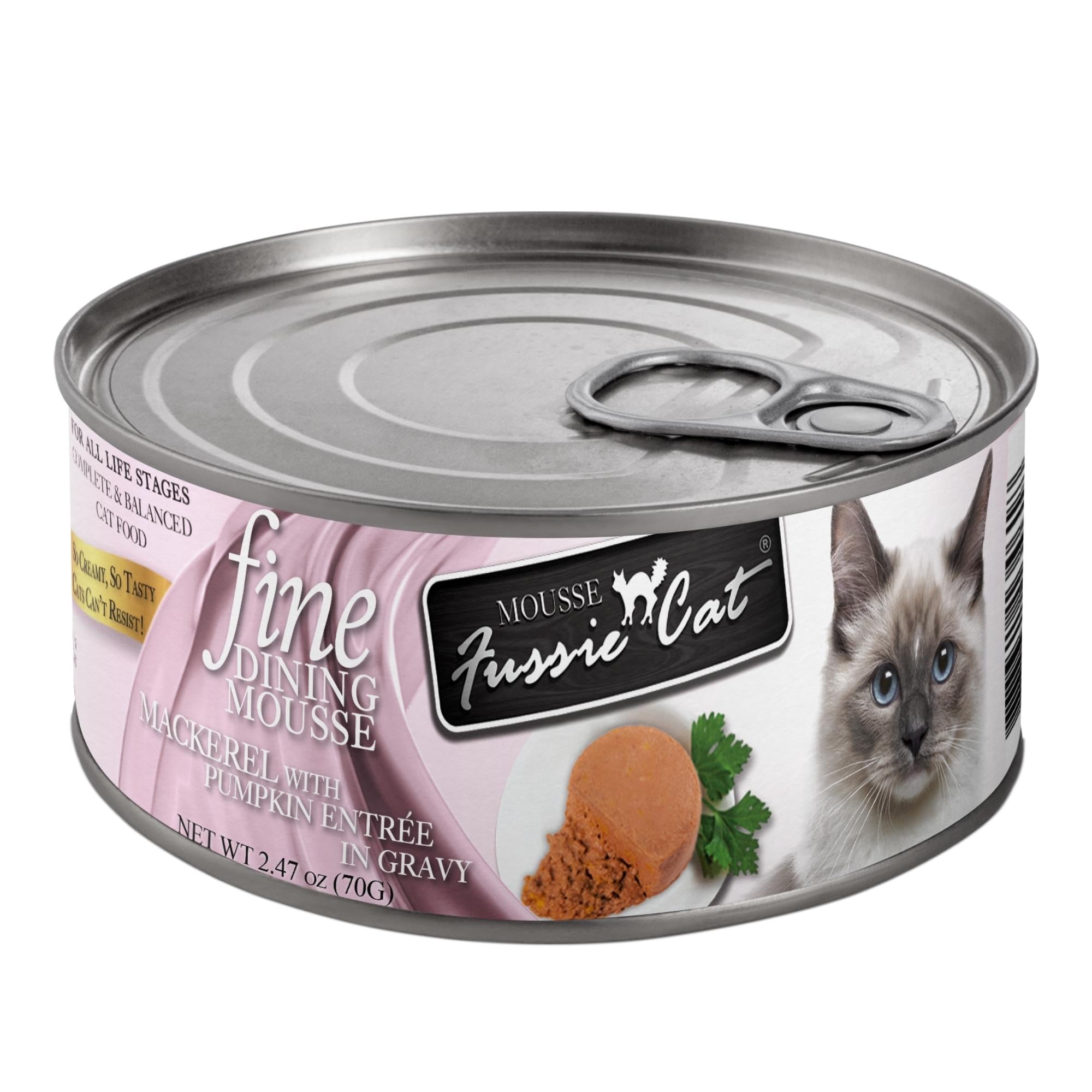 Fussie Cat Fine Dining Mousse Mackerel with Pumpkin 2.47oz.